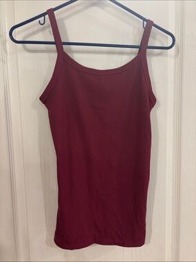 Women's Ribbed Tank Top in Wine